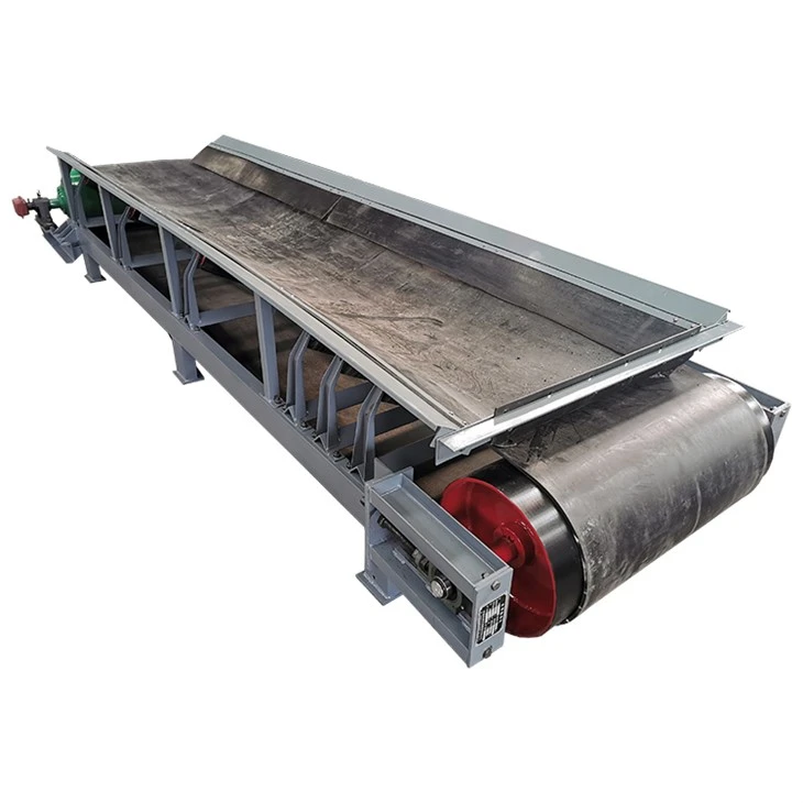 Long Feeding Trough Pellets Idler Belt Conveyor Long Feeding Trough Pellets Idler Belt Conveyor